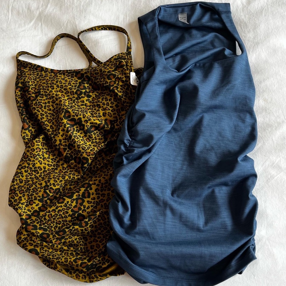 MATERNITY workout tanks.